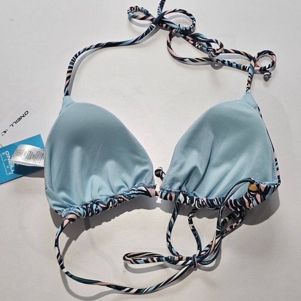 O'Neil Venice Printed Triangle Bikini Top  Size Small - Picture 5 of 7
